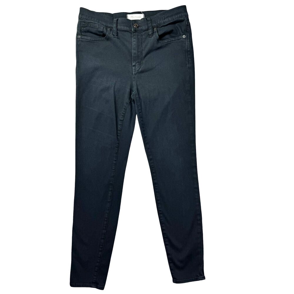 Madewell Jeans Women's 27 Black 9" High-Riser Skinny Skinny Casual Pockets Pants